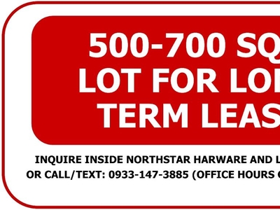 500-700 sqm lot for commercial long term lease (₱180 per sqm/month) on Carousell