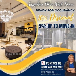 Affordable 2BR 2bedroom Ready for Occupancy condo unit for sale in Ortigas Pasig The Sapphire Bloc Near Ateneo Medical School and ADB on Carousell