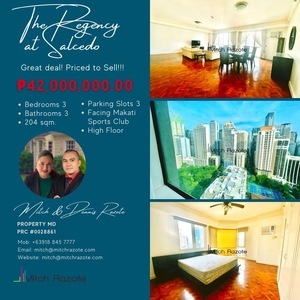Best Deal at The Regency at Salcedo Makati! Bright and Luxurious 3-Bedroom Unit For Sale with 3 Parking Slots on Carousell
