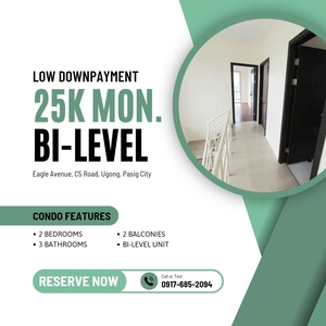 BI-LEVEL UNIT! BIG 2BR 25K MONTHLY LIPAT AGAD RENT TO OWN CONDO IN PASIG on Carousell
