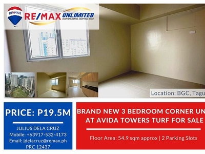 Brand New 3 Bedroom Corner Unit at Avida Towers Turf for Sale on Carousell