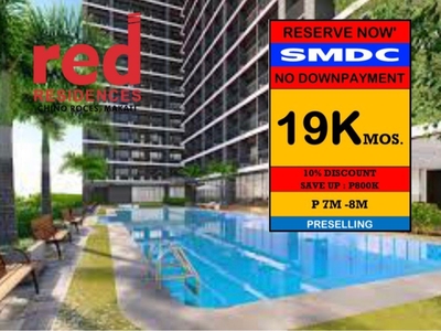 Condo for Sale in Makati City Chino Roces SMDC Red Residences Near in PNR South Commuter Railway