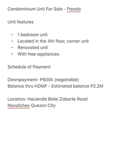 Condo unit for sale/rent on Carousell