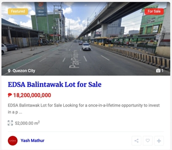 EDSA Balintawak Lot For Sale on Carousell