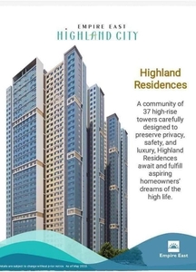 Empire East Highland City Condo for sale Zero interest for 5years on Carousell