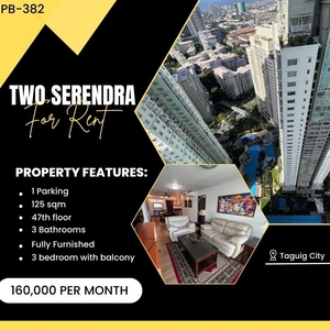 For Lease 3 BR Unit with Balcony at Sequoia Two Serendra BGC on Carousell