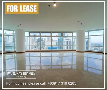 For Lease: 3BR at Two Roxas Triangle