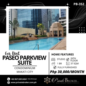 For Lease Studio Unit with Balcony at Paseo Parkview Suite on Carousell
