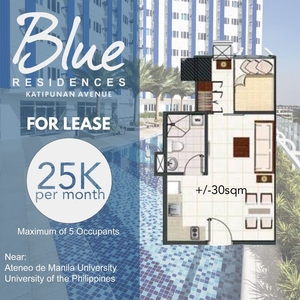 FOR RENT: 1 Bedroom Condo Unit SMDC Blue Residences. Beside Ateneo de Manila and Near UP Diliman on Carousell
