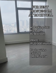 FOR RENT PROSCENIUM AT ROCKWELL on Carousell