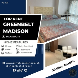 For Rent Studio Unit at Greenbelt Madison on Carousell