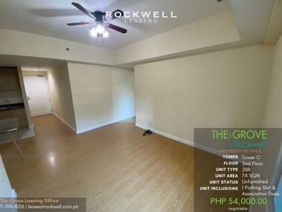 For Rent Two Bedroom Unfurnished in The Grove by Rockwell Pasig Ortigas on Carousell