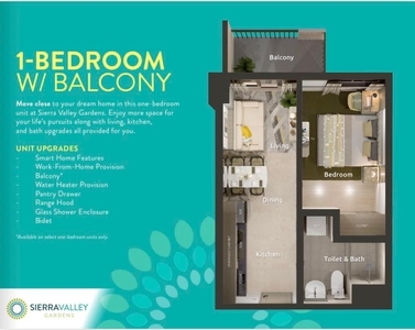 For sale 1 bedroom condo pre selling at sierra valley gardens at Cainta Rizal near Antipolo on Carousell