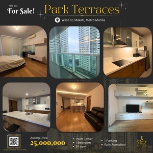For Sale 1 Bedroom with Balcony in Park Terraces Point tower on Carousell