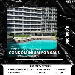 For Sale 1BR with Balcony at Fame Residences on Carousell