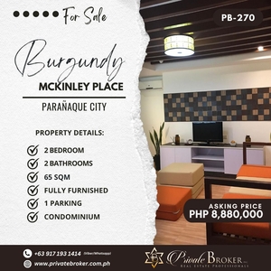 For Sale 2 Bedroom Unit at Burgundy Mckinley Place Paranaque on Carousell