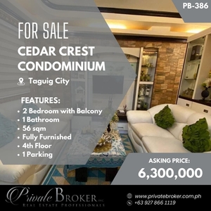 For Sale 2 BR Unit with Balcony at Cedar Crest Condominium Taguig on Carousell