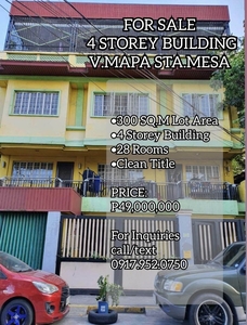 FOR SALE 4 STOREY BUILDING AT V. MAPA STA. MESA on Carousell