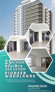 For sale condo in Mandaluyong 25k Monthly Rent to own near EDSA MAKATI NAIA MRT on Carousell