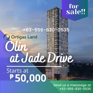 For Sale Condo in Ortigas Studio Unit at Olin at Jade Drive by Ortigas Land