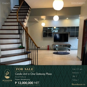FOR SALE: Condo Unit in One Gateway Place