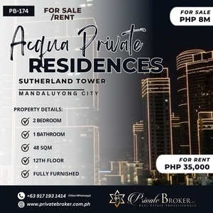 For Sale & For Lease 2 Bedroom Unit @Acqua Private Residences on Carousell