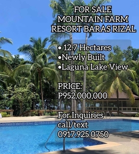 FOR SALE MOUNTAIN FARM RESORT/ HOTEL & RETIREMENT HOME BARAS RIZAL on Carousell