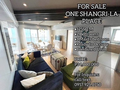FOR SALE ONE SHANGRI-LA PLACE TWO BEDROOM UNIT on Carousell