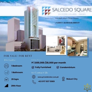 For Sale / Rent 1BR Unit at Salcedo Square by Vista Residences on Carousell