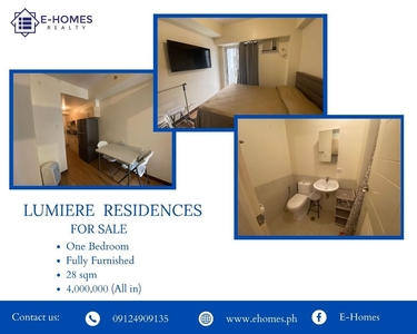 Fully Furnished 1 Bedroom in Lumiere Residences For Sale on Carousell