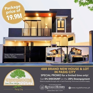 GREENWOODS EXECUTIVE VILLAGE RFO BRAND NEW HOUSE AND LOT FOR SALE IN PASIG CITY NCR on Carousell