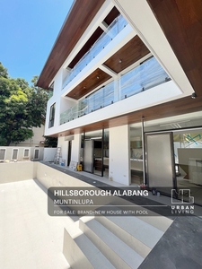 Hillsborough Alabang brand-new house with pool for sale on Carousell
