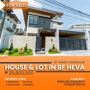 House and Lot For Sale In BF HEVA in BF Homes Paranaque on Carousell