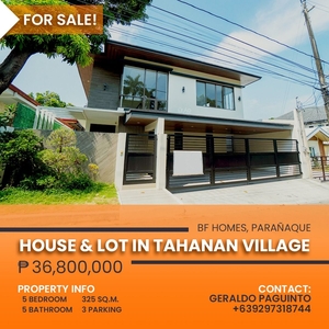 House and Lot For Sale in Tahanan Village - BF Homes Parañque House and Lot on Carousell