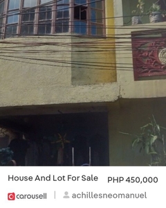 House and lot for sale/php400