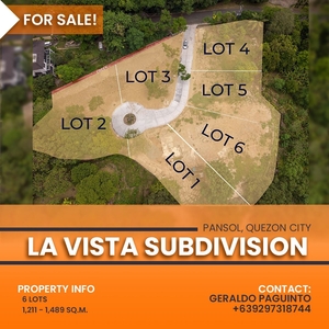 La Vista Subdivision Lot For Sale | Quezon City Lot For Sale | Near Ateneo