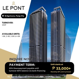 Le Pont Residences 1 bedroom fop sale in Bridgetowne Pasig city on Carousell