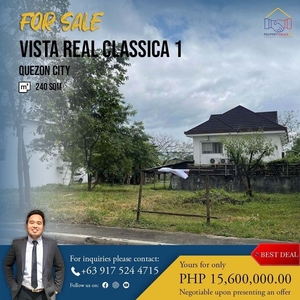 Lot for Sale in Vista Real Classica 1 at Quezon City on Carousell