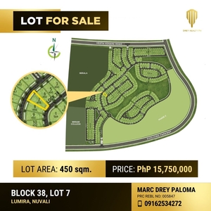 Lot in NUVALI Lumira 450sqm Single Loaded FOR SALE on Carousell