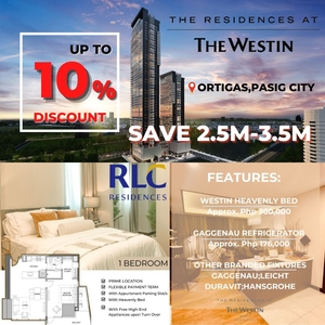 Luxury 1 bedroom condo for sale at The Westin Residences near San Miguel Corporation Ortigas Pasig City on Carousell