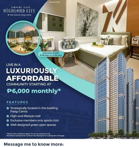 No Downpayment Rent to Own Condo in Pasig Cainta Start at 6k Monthly on Carousell
