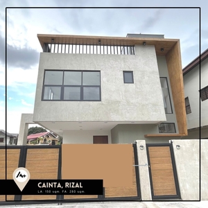 PA 4BR Modern Industrial House & Lot with A Roof Deck for Sale in Cainta Rizal near Marcos Hwy compare Sun Valley Town and Country Vermont Royale Eastland Havila Filinvest QC BF Homes on Carousell
