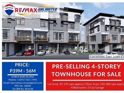 Pre-selling 4-storey Townhouse for sale in San Juan on Carousell