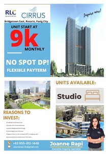 Pre-selling studio unit at Bridgetowne Cirrus Residences for sale on Carousell