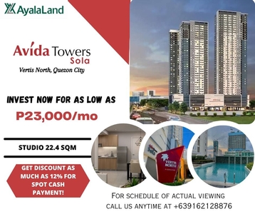 FOR SALE: Condo beside Solaire Vertis North by Ayala Land | Sola Tower Studio on Carousell