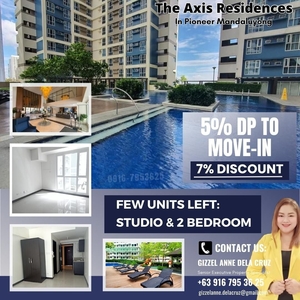Rent to Own 2 bedroom condo unit for sale in Pioneer Mandaluyong Near Boni MRT at Axis Residences on Carousell