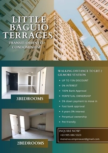 Rent to own 2 to 3br condo for sale at Little Baguio city on Carousell