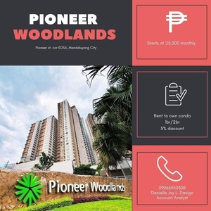 RENT TO OWN 2BR CONDO IN MANDALUYONG PIONEER WOODLANDS 25K MONTHLY on Carousell
