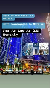 Rent To Own Condo in Makati Air Residences 23K Monthly on Carousell