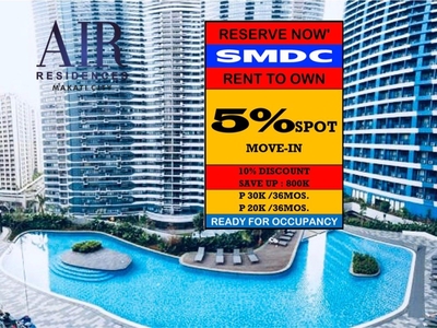 RENT TO OWN Condo in MAKATI CITY at Air Residences near in Belle Air